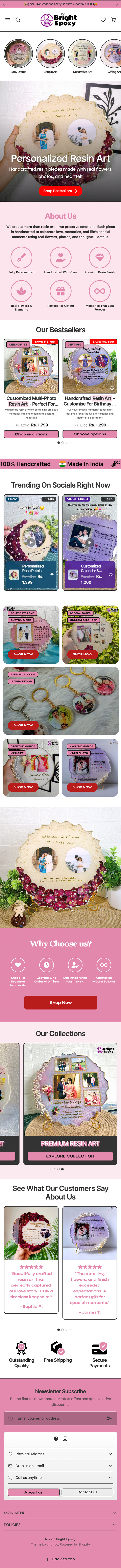 Bright Epoxy Webpage
